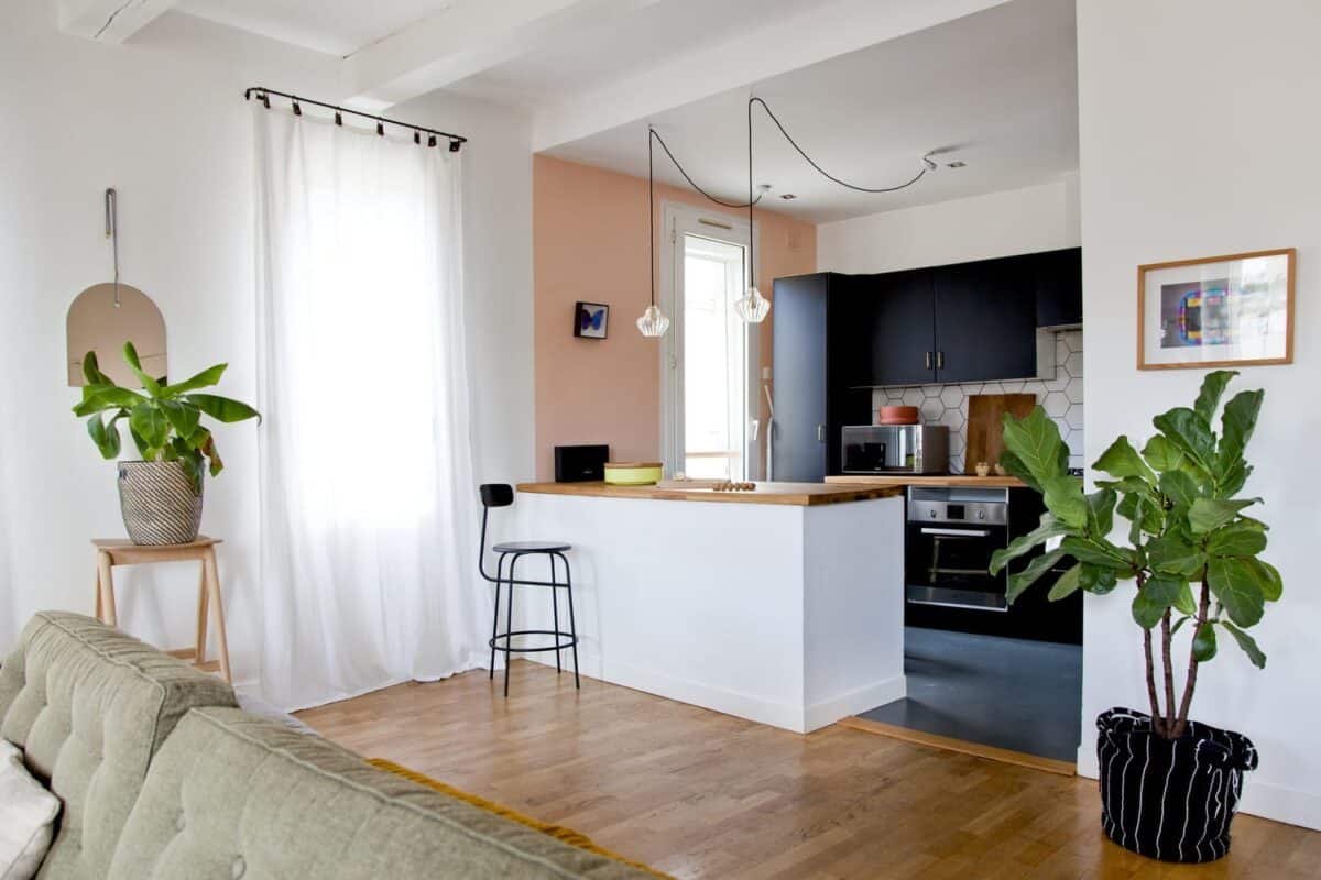 Optimisez votre espace pour aménager un salon cuisine ouverte de 40m2