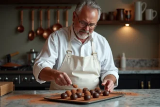 Truffes au chocolat mettant en valeur tradition et innovation artisanale