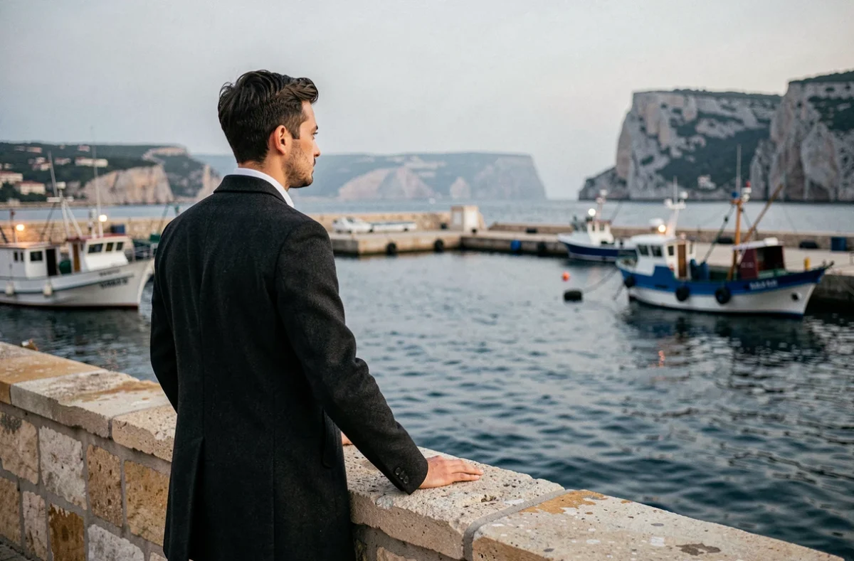 Artiste rap français contemplant le port de Marseille depuis le bord de mer, illustrant les racines méditerranéennes et les influences identitaires de SCH